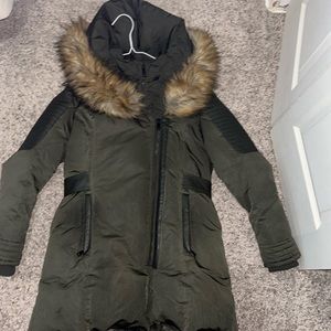 Olive green coat